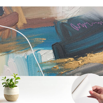 O compoziție energică în nuanțe de albastru