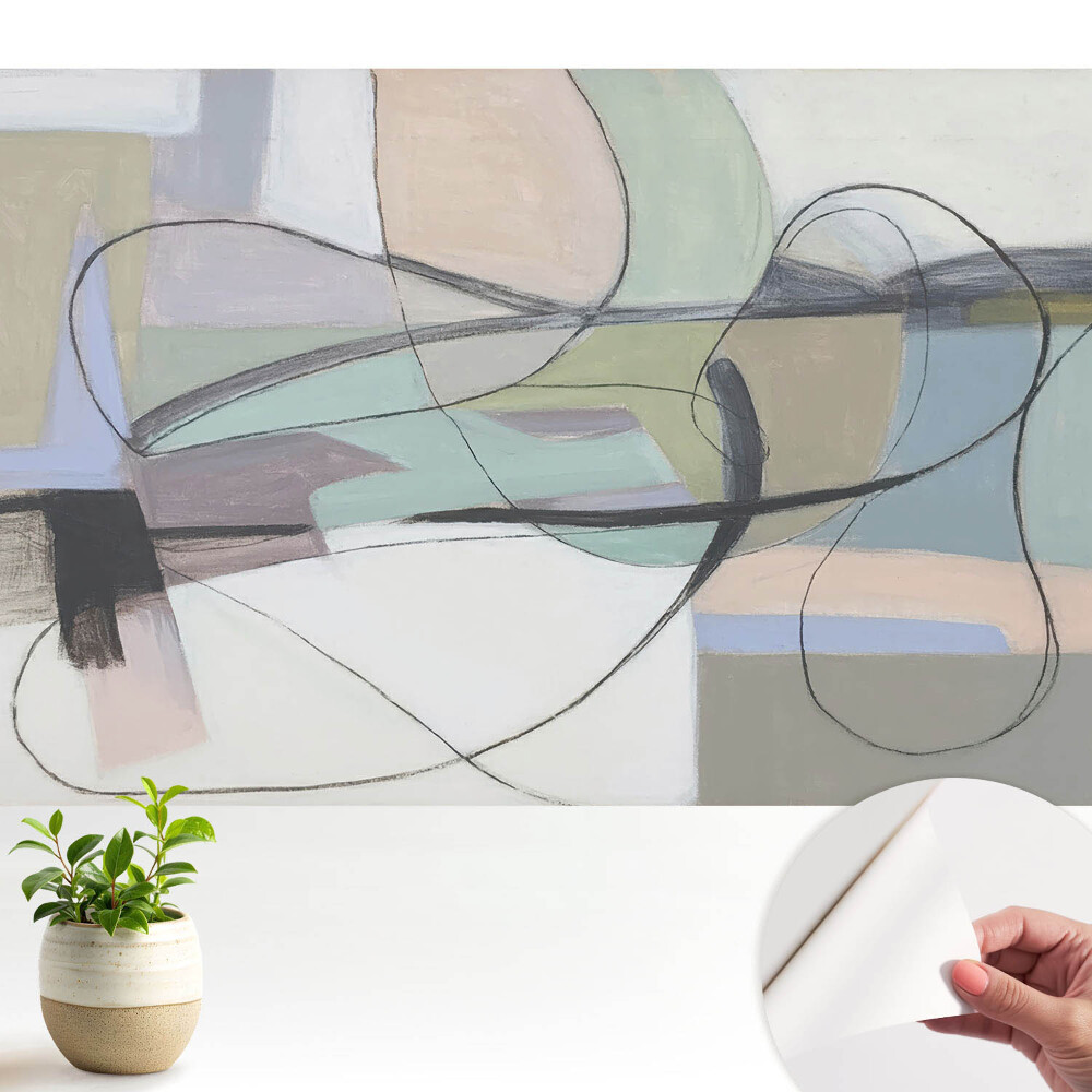 Pasteluri abstracte și linii complicate