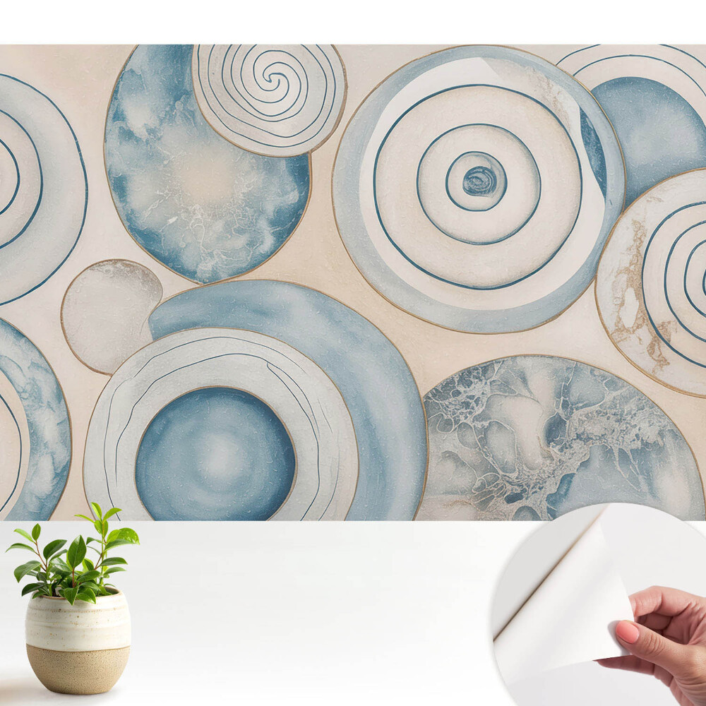 Spirale albastre abstracție modernă