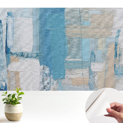 Model abstract în nuanțe de albastru și bej