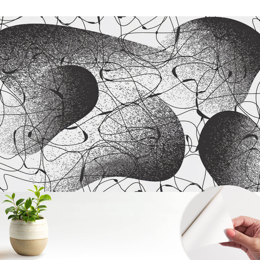 Linii negre pe fundal alb