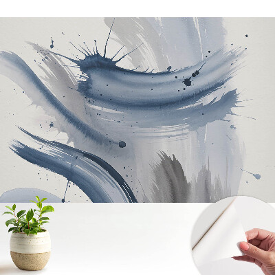 Tușe de pensulă abstracte albastre