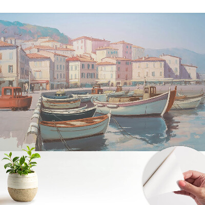 Marina clasică cu compoziție calmă și simetrică