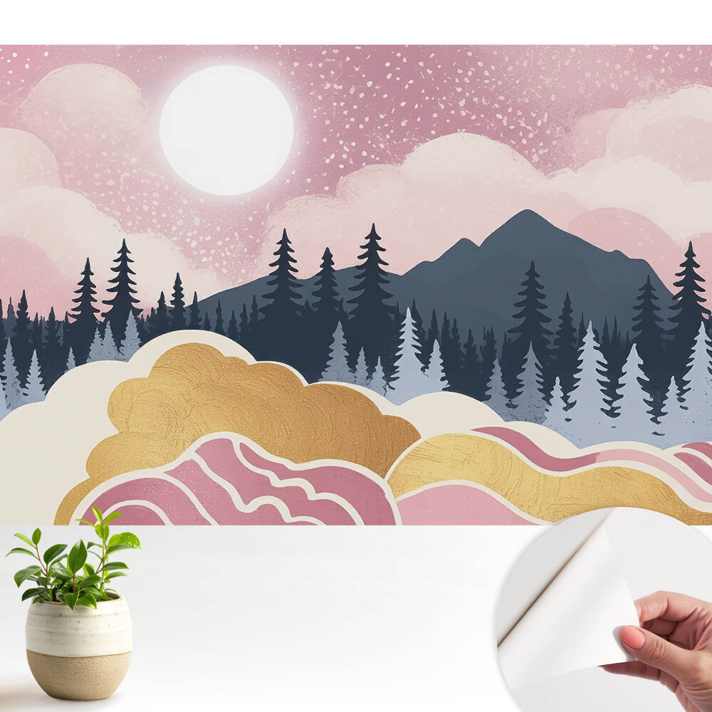 Apus de soare peste munți