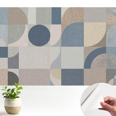 Modele geometrice în culori estompate