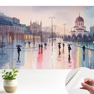 Strada orașului după ploaie