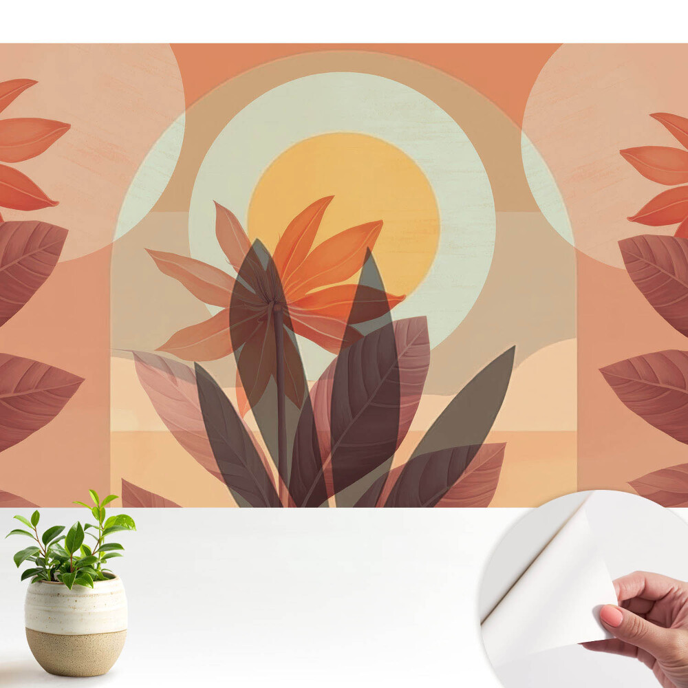 Abstracție florală simetrie căldură