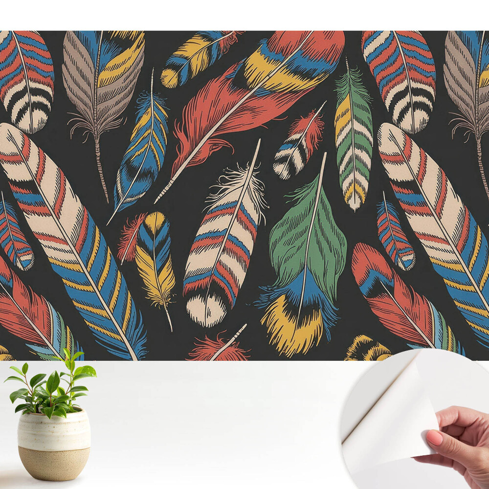 Pene colorate în stil boho