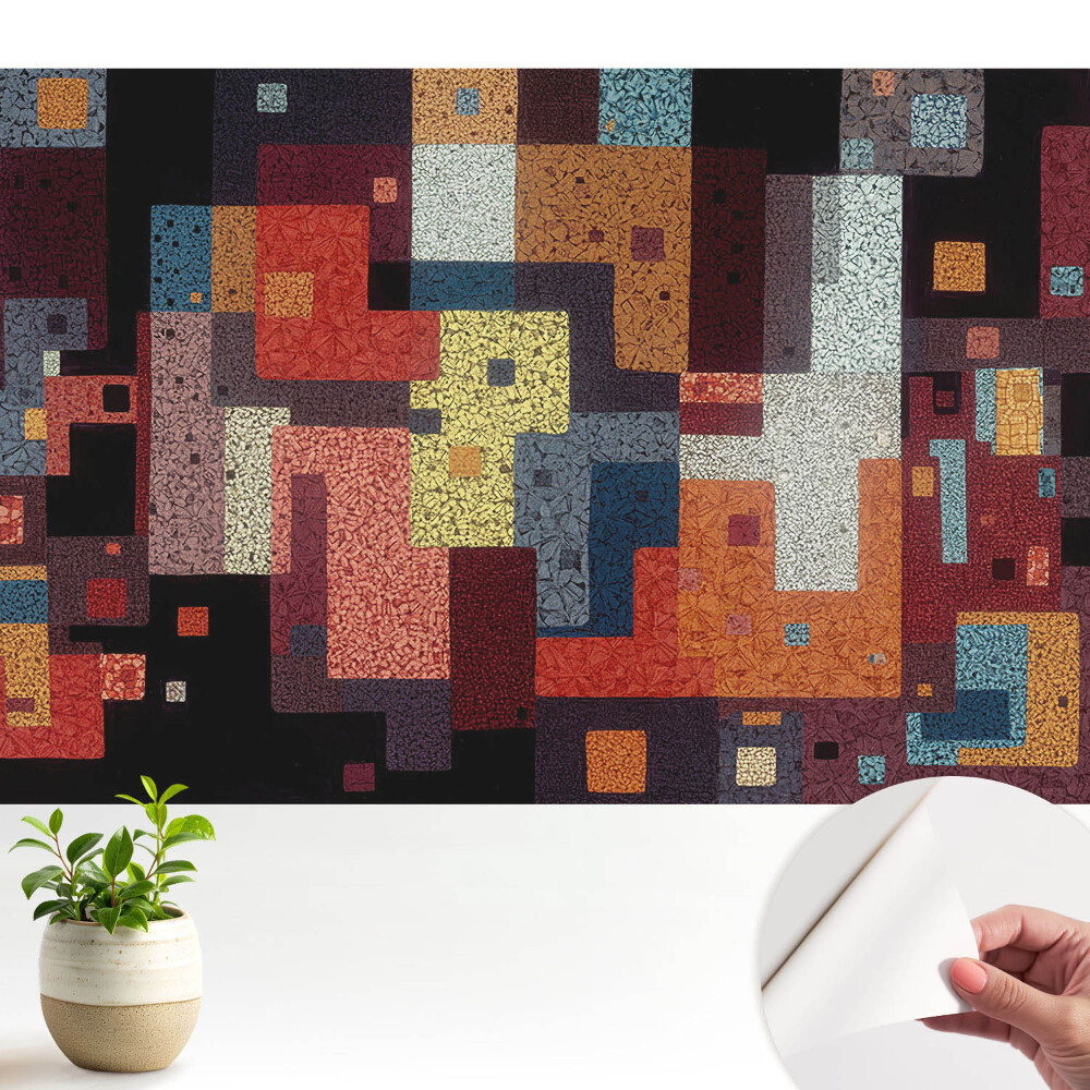 Abstracție geometrică colorată