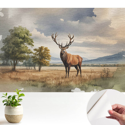 Cerbi în peisaj de toamnă