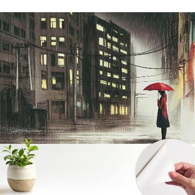 Misterul stării de spirit ploioase din oraș, noapte