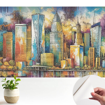 Zgârie-nori colorați ai orașului energiei