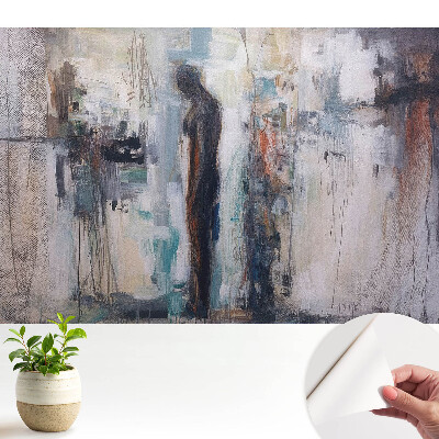 Siluetă abstractă în culori estompate