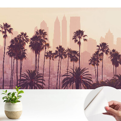 Palmieri atmosferici la apus