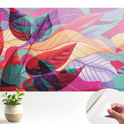 Frunze colorate într-un stil abstract