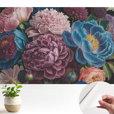 Un model floral plin de culori