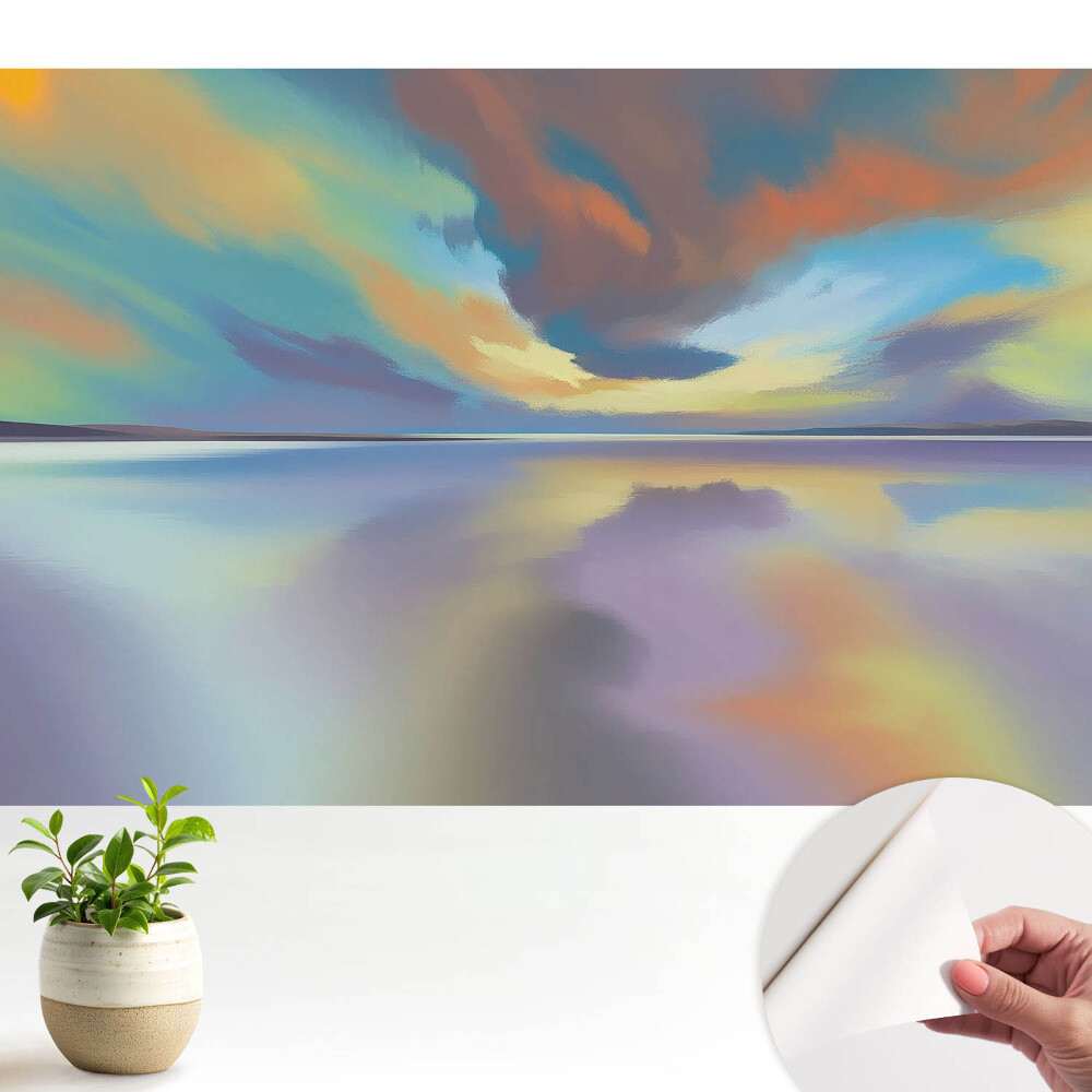 Culorile reflexiei apei creează un peisaj armonios