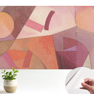 Forme geometrice abstracte în culori calde