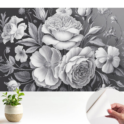 Flori gri în stil elegant și rafinat