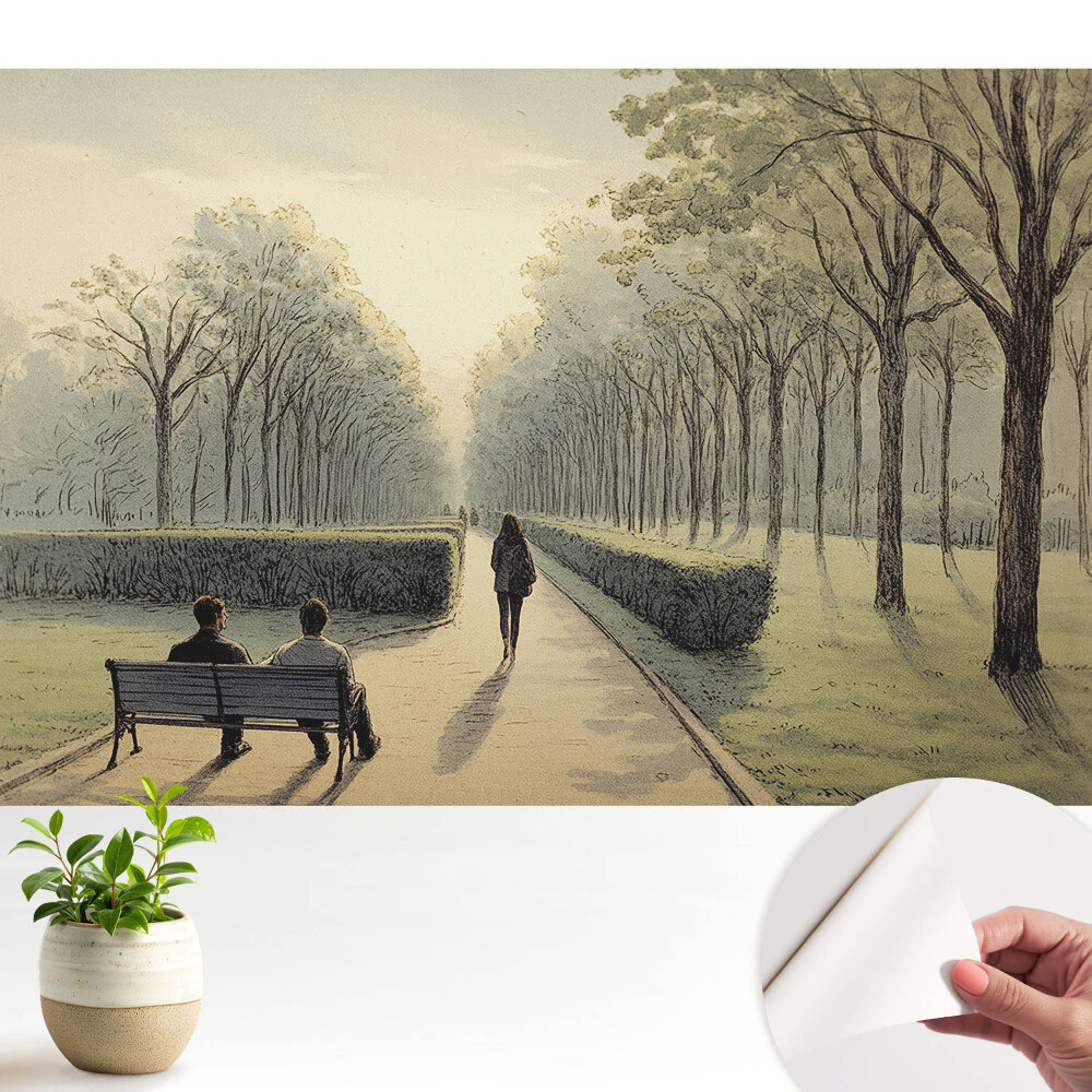 O plimbare liniștită în parc