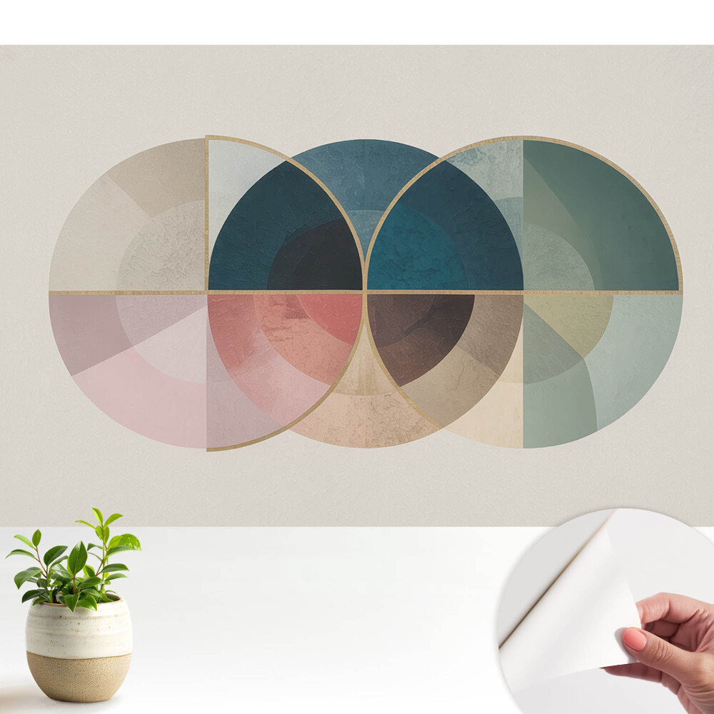 Roți colorate într-un stil modern