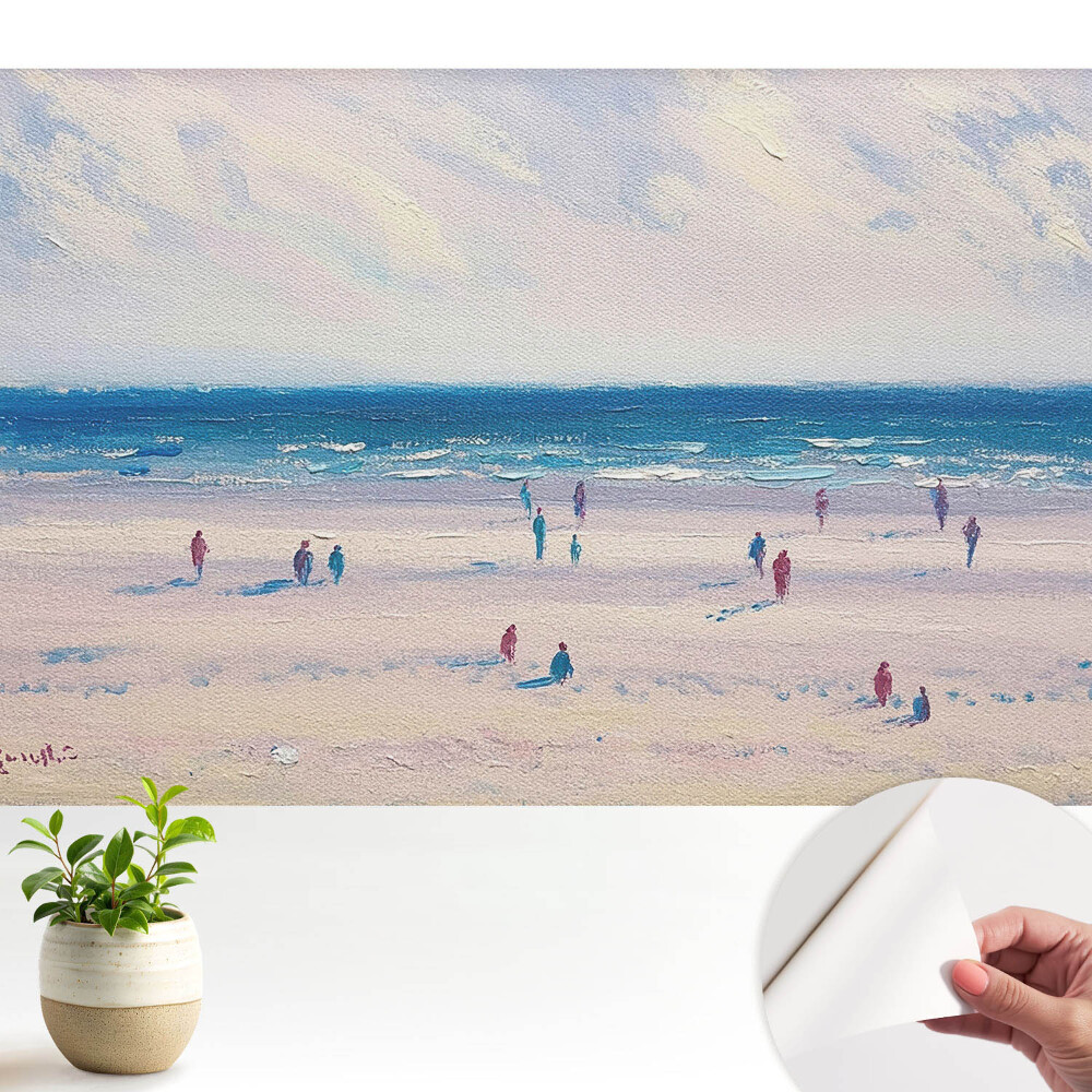 O plajă vastă de nostalgie pastelată