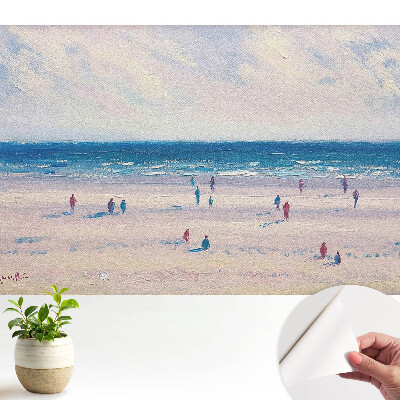 O plajă vastă de nostalgie pastelată