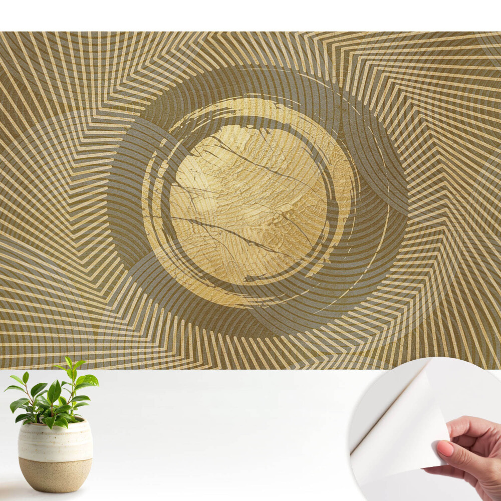 Abstracție geometrică în nuanțe de galben