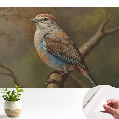 Pasăre realistă pe o creangă