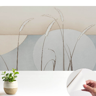 Un peisaj subtil al naturii cu cercuri și ierburi