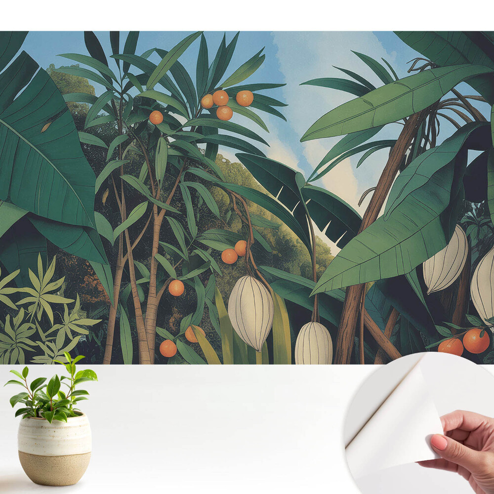 Frunze și fructe exotice în zonele tropicale