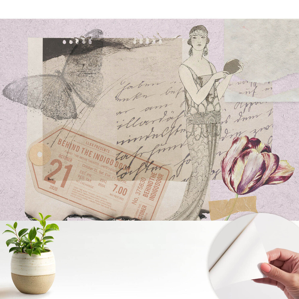 Colaj romantic retro