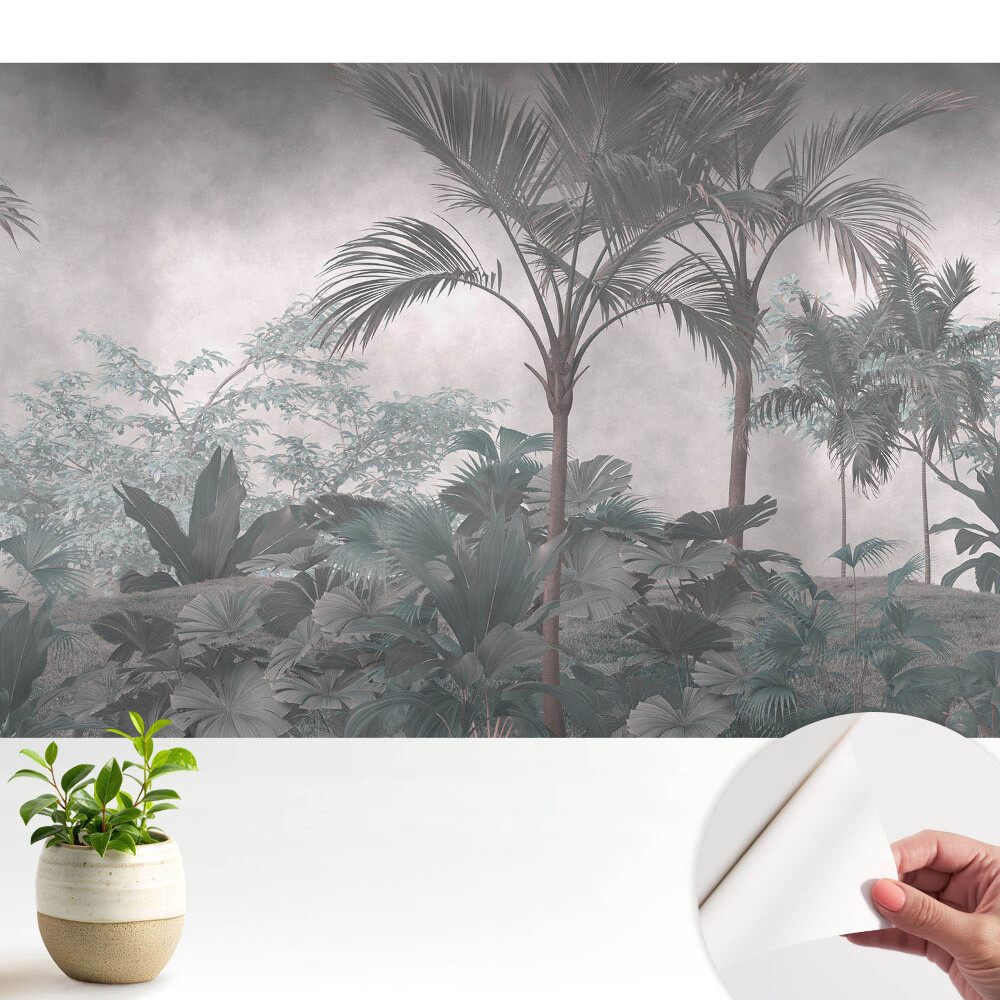 Junglă tropicală în nuanțe de gri