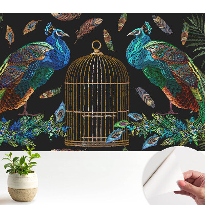 Păuni cu model simetric de pene