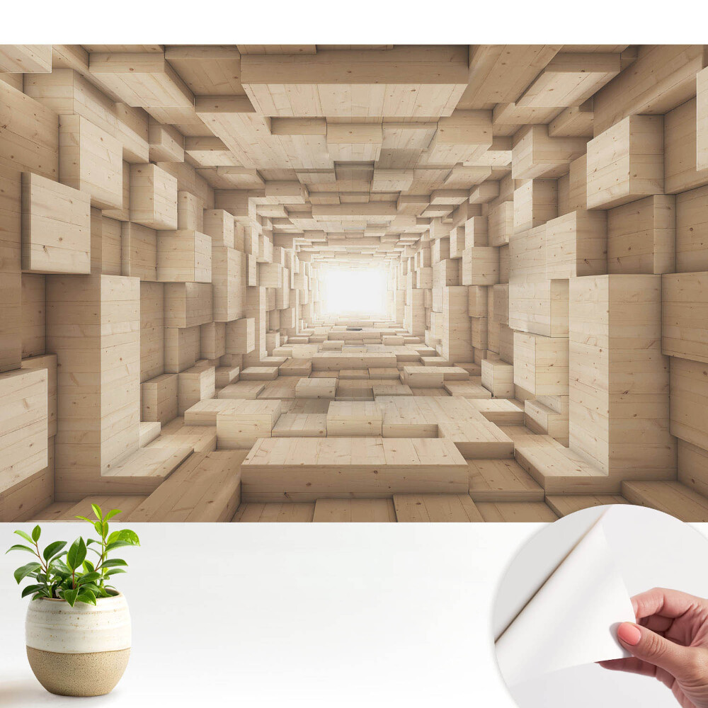 Tunel ritmic spațial din lemn