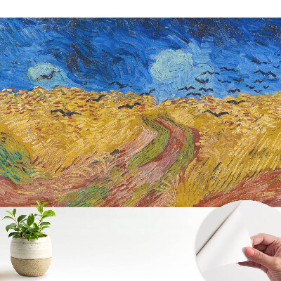 Culori vii ale păsărilor care fluturau în cereale