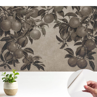 Frunze de fructe retro monocrome vintage