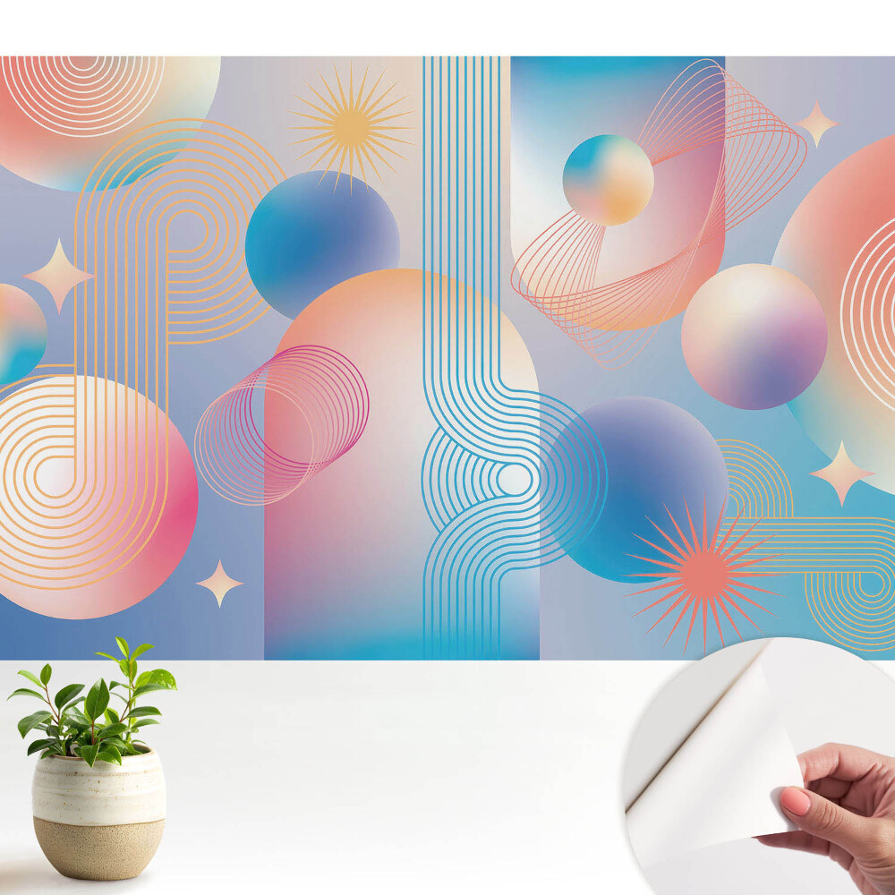 Modele geometrice abstracte pline de culori