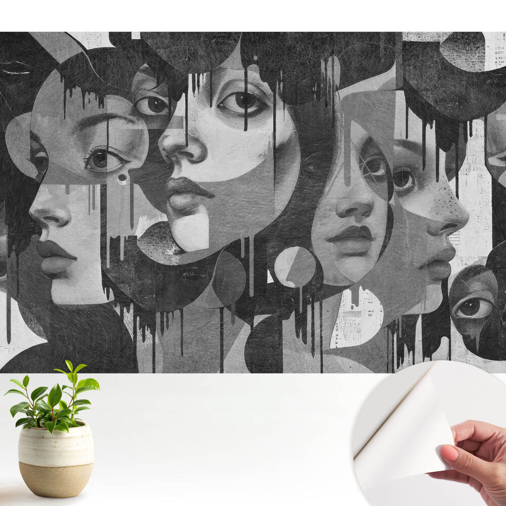 Portrete abstracte ale unor fețe de femei