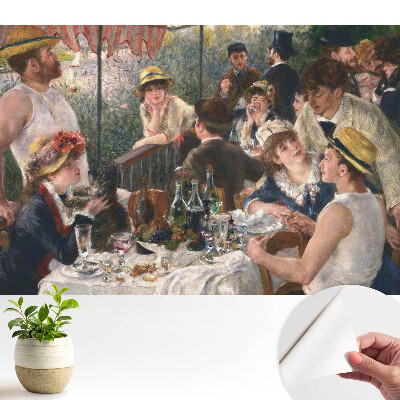 Scenă socială în stil impresionist