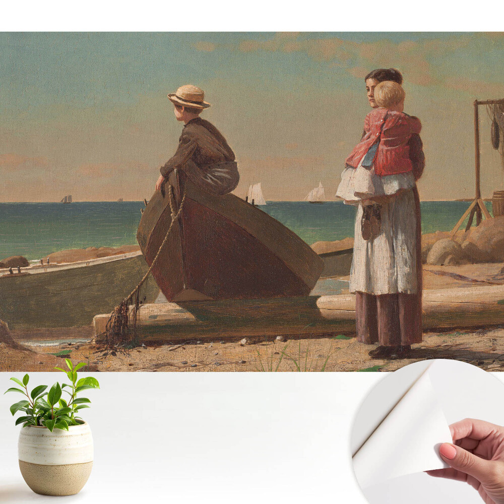 Figuri pe plajă cu vedere la mare