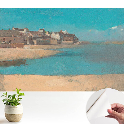 Sat de pe malul mării în stil retro