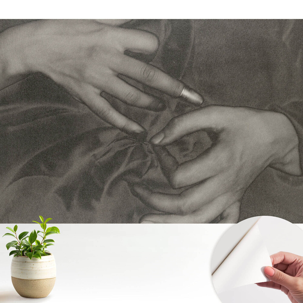 Mâini armonioase asupra materialului