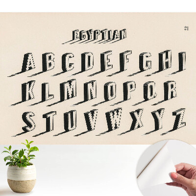 Alfabet retro stilizat