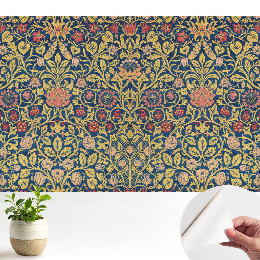 Flori clasice elegante într-o compoziție repetitivă