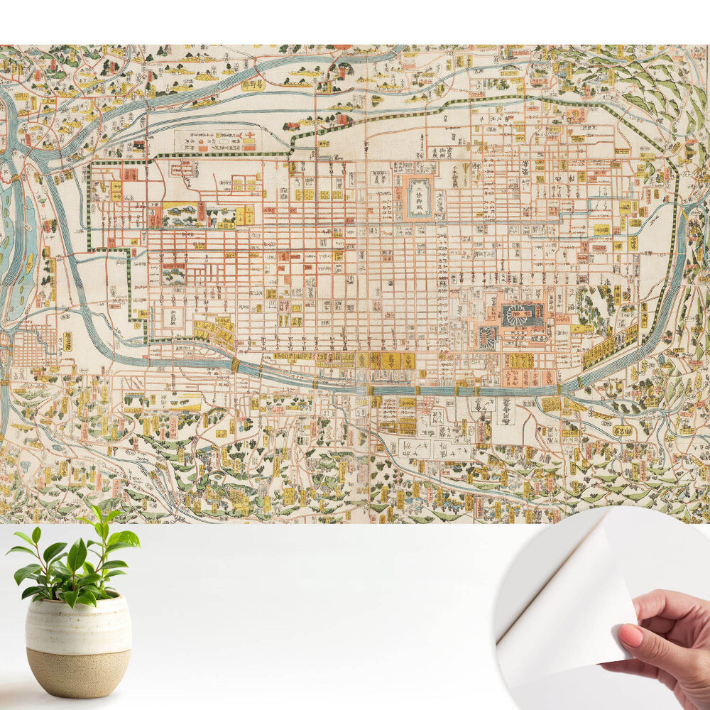 Hartă istorică a orașului cu detalii despre străzi