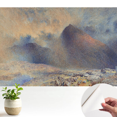 O panoramă montană melancolică și maiestuoasă