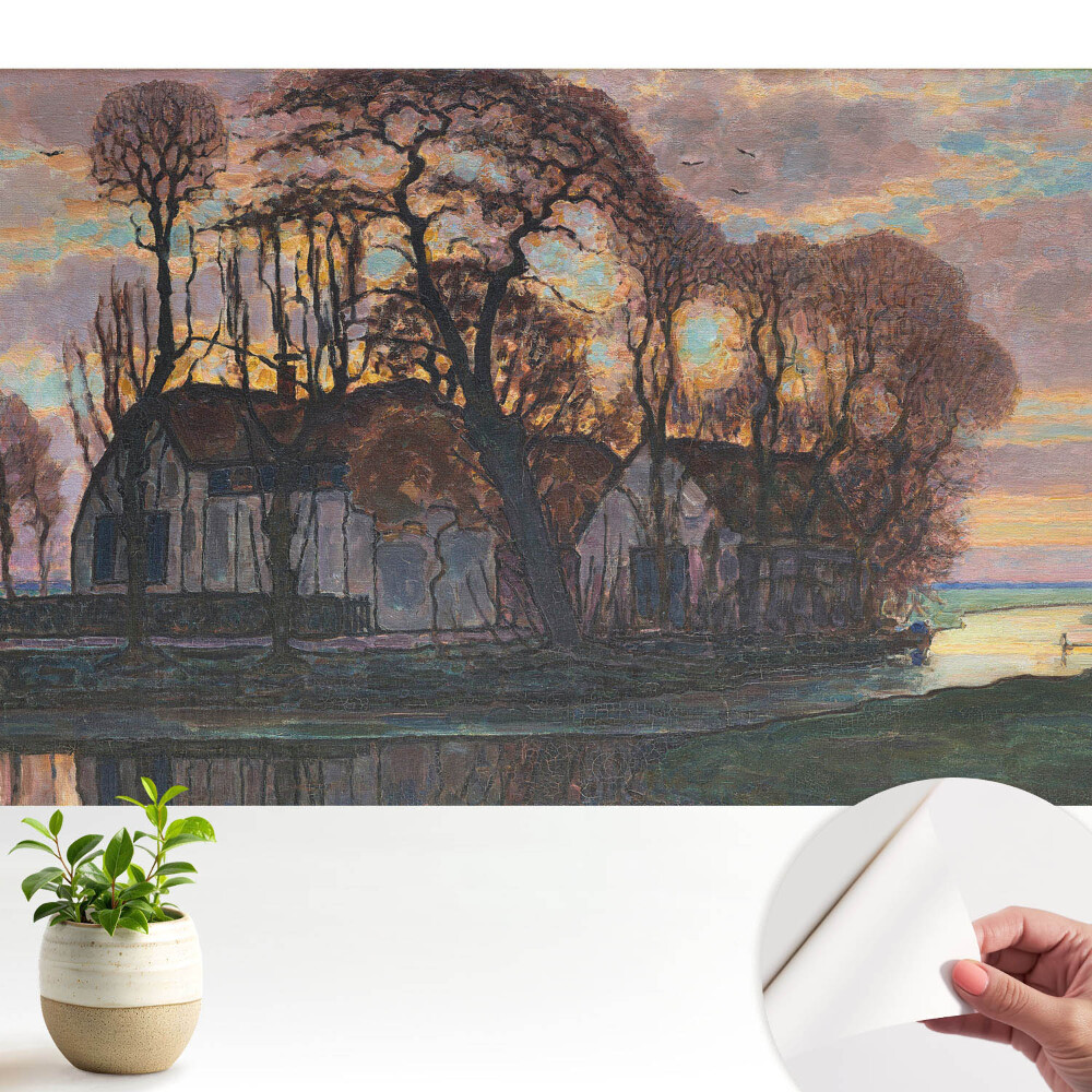 Soare apus copaci râu pace