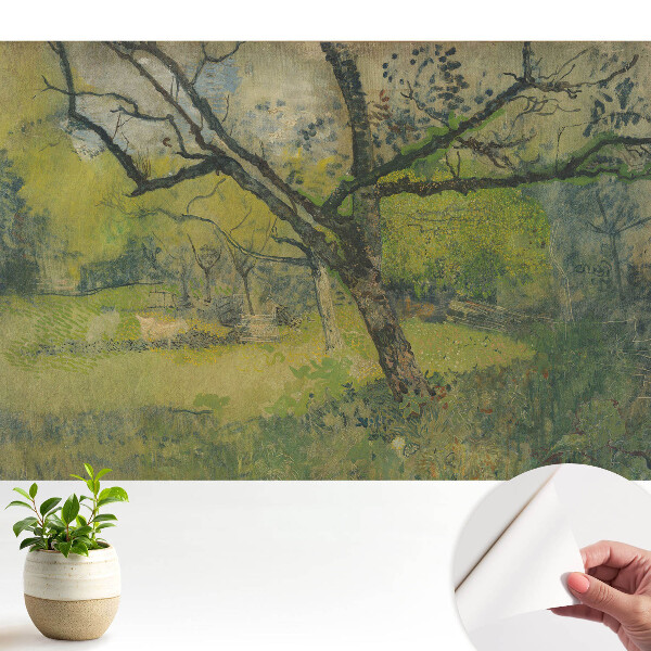 Un peisaj pitoresc cu un copac în centru