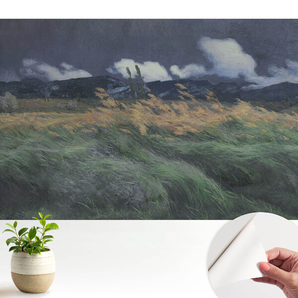 Peisaj cu nori și vânt